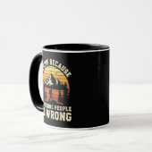 Wandern Outdoor Lustiger Wanderer Tasse (Vorderseite Links)
