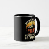 Wandern Outdoor Lustiger Wanderer Tasse (VorderseiteRechts)