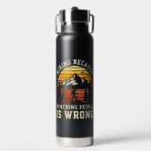 Wandern Outdoor Lustiger Wanderer Trinkflasche (Vorderseite)
