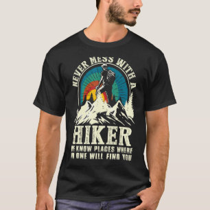 Wandern Outdoor-Wandern mit dem Wanderer nie miese T-Shirt