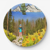 Wandern Pappteller (Vorderseite)