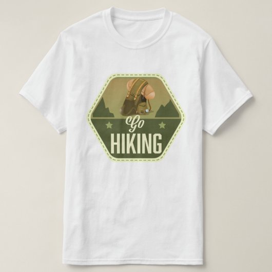 Wandern Patch T-Shirt (Design vorne)
