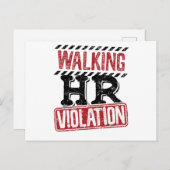 Wandern Personalverletzung - Albtraum Postkarte (Vorne/Hinten)