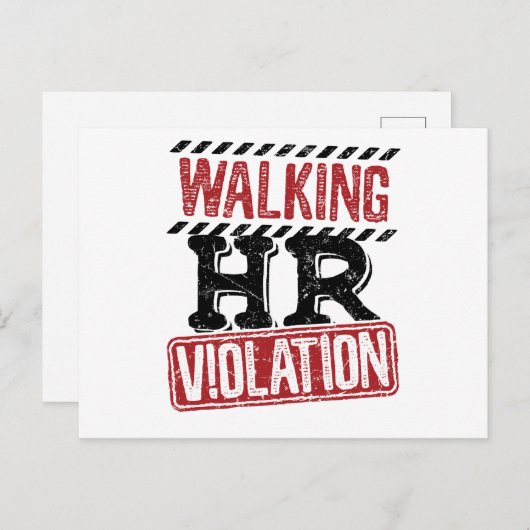 Wandern Personalverletzung - Albtraum Postkarte (Vorne/Hinten)