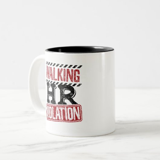 Wandern Personalverletzung - Albtraum Zweifarbige Tasse (Vorderseite Links)