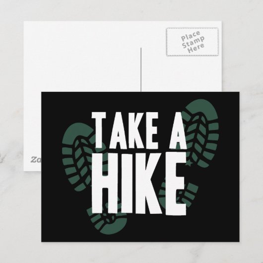 Wandern Postkarte (Vorne/Hinten)