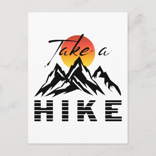 Wandern Postkarte (Vorderseite)