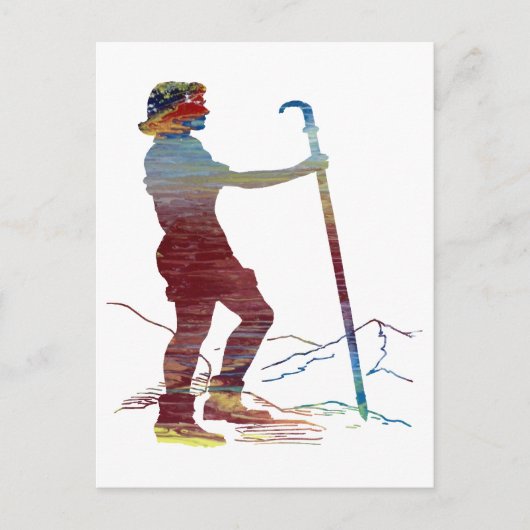 Wandern Postkarte (Vorderseite)