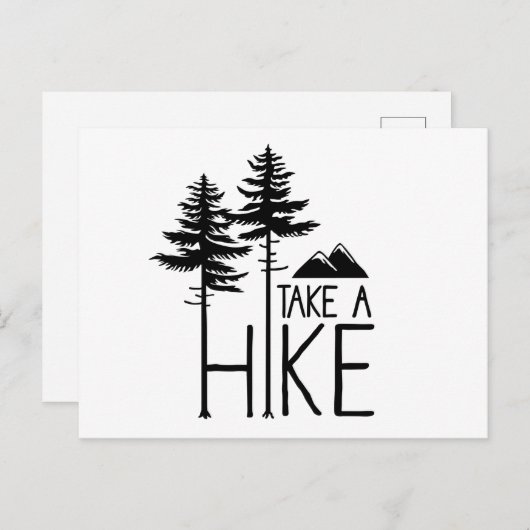 Wandern Postkarte (Vorne/Hinten)