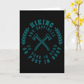 WANDERN QUOTE Funny Wandern Wanderer Karte (Gelbe Blume)