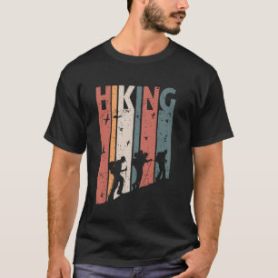 Wandern Reisen Retro Berg Wanderer Reisender Berg T-Shirt