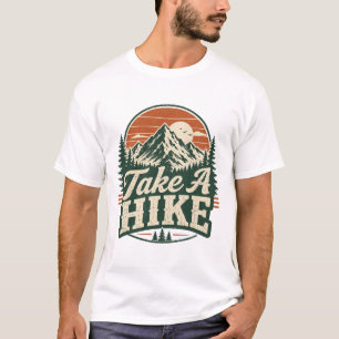 Wandern Retro-Wander-T-Shirt T-Shirt