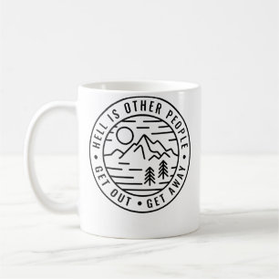 Wandern Rucksacktour Hell Is Other People Lustiges Kaffeetasse