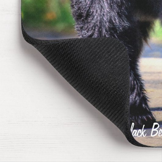 Wandern Schwarzer Bär Naturerlebnis-Image für Tier Mousepad (Ecke)