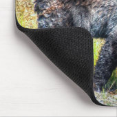 Wandern Schwarzer Bär Wildlife Foto Mousepad (Ecke)