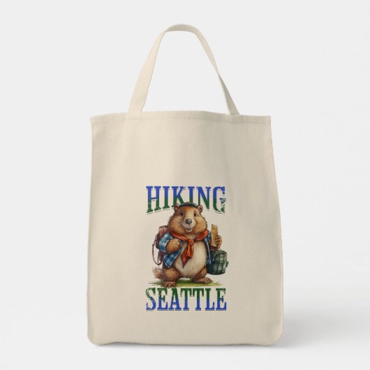 Wandern Seattle Tote Bag Tragetasche (Rückseite)