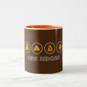 Wandern Sedona Zweifarbige Tasse (Mittel)