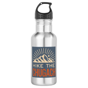 Wandern Sie die Chugach-Berge Sunburst Edelstahlflasche