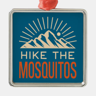 Wandern Sie die Mosquito Range Colorado Sunburst Ornament Aus Metall