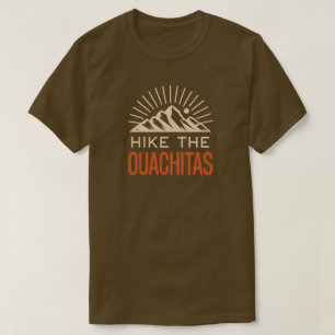 Wandern Sie die Ouachita-Berge Arkansas Sunburst T-Shirt