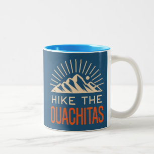 Wandern Sie die Ouachita-Berge Arkansas Sunburst Zweifarbige Tasse