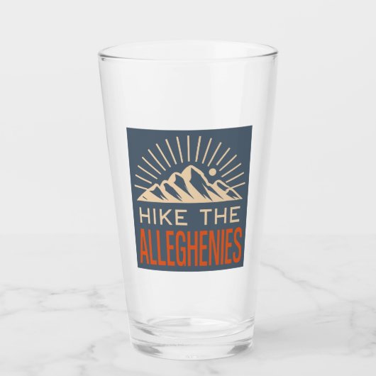 Wandern Sie durch die Allegheny-Berge Sunburst Glas (Vorderseite)