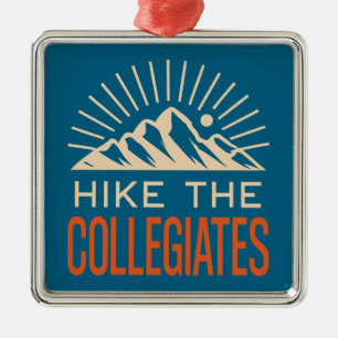 Wandern Sie durch die Collegiate Mountains Sunburs Ornament Aus Metall