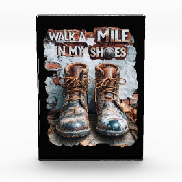 Wandern Sie eine Meile in meinen Schuhen - Inspira Fotoblock