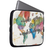 Wandern Sie häufig, wandern Sie immer Karte mit Laptopschutzhülle (Vorne Rechts)