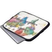 Wandern Sie häufig, wandern Sie immer Karte mit Laptopschutzhülle (Vorne Knopf)