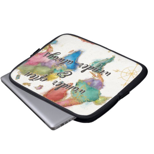 Wandern Sie häufig, wandern Sie immer Karte mit Laptopschutzhülle (Vorne Knopf)