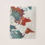 Wandern Sie häufig, wandern Sie immer Karte mit Puzzle (Vertikal)