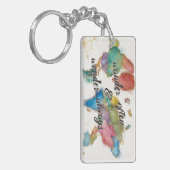 Wandern Sie häufig, wandern Sie immer Karte mit Schlüsselanhänger (Vorderseite links)