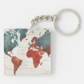 Wandern Sie häufig, wandern Sie immer Karte mit Schlüsselanhänger (Rückseite)