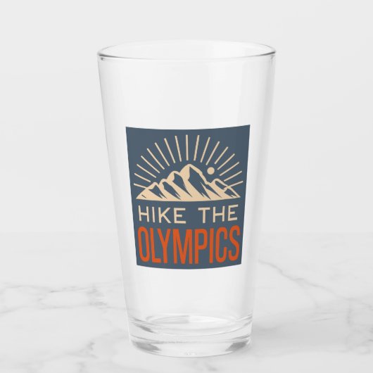 Wandern Sie in den Olympic Mountains Washington Su Glas (Vorderseite)