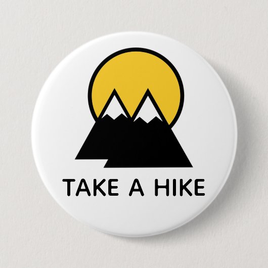Wandern Sie Los Abenteuer Button (Vorderseite)