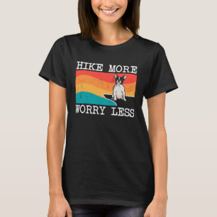 Wandern Sie mehr, sorgen Sie sich weniger Französi T-Shirt