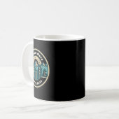 Wandern Sie mehr, sorgen Sie sich weniger, Wanderf Kaffeetasse (Vorderseite Links)