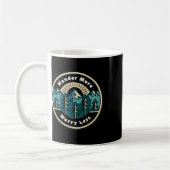 Wandern Sie mehr, sorgen Sie sich weniger, Wanderf Kaffeetasse (Links)