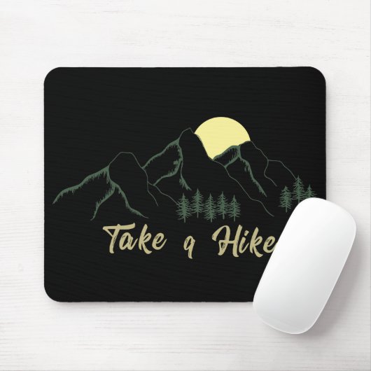 Wandern Sie mit den Pinienbäumen Mousepad (Mit Mouse)