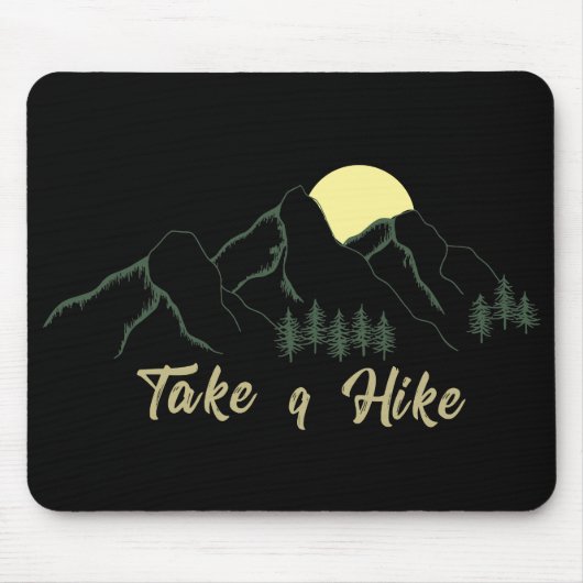 Wandern Sie mit den Pinienbäumen Mousepad (Vorne)