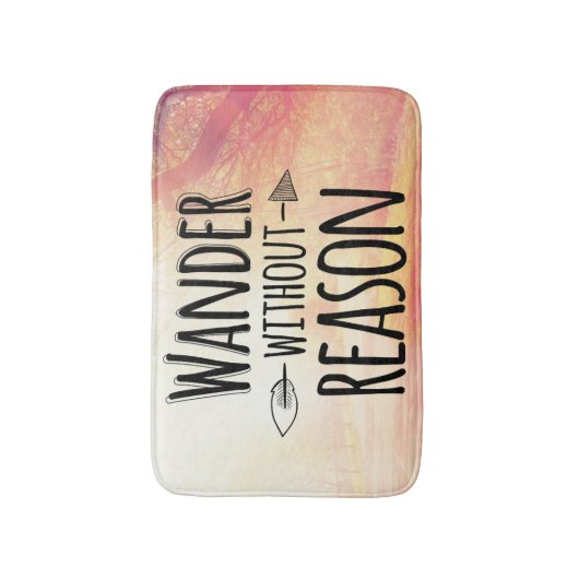 Wandern Sie ohne Grund Badematte (Vorderseite Vertikal)