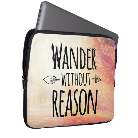 Wandern Sie ohne Grund Laptopschutzhülle (Vorne Rechts)