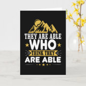 Wandern - Sie sind in der Lage, die denken, dass s Karte (Gelbe Blume)