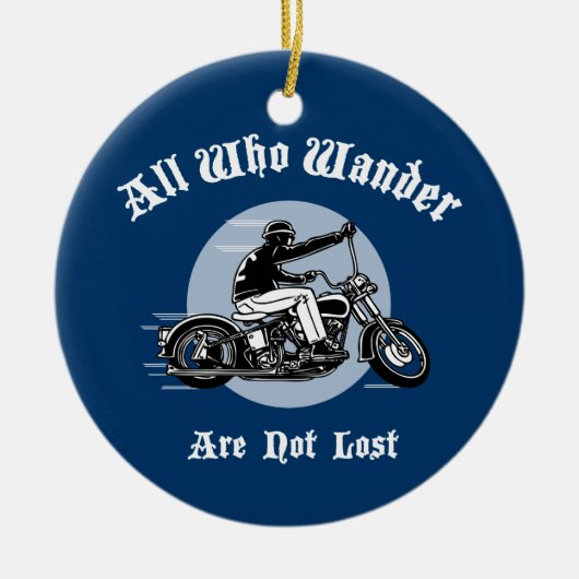 Wandern Sie verloren Keramik Ornament (Vorne)