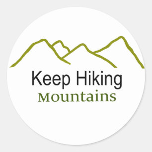 Wandern Sie weiter Berge Einfaches Sticker