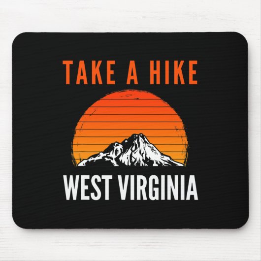 Wandern Sie West Virginia Sunset Mountain Wanderun Mousepad (Vorne)