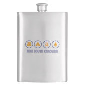 Wandern South Carolina Flachmann (Vorderseite)