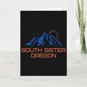 Wandern South Sister Oregon Bergsteigen Tee F Karte