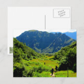 Wandern Thórsmörk, Island Postkarte (Vorne/Hinten)